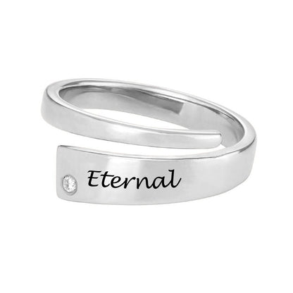 WEPRINTMERingCustom Text Wrapped Name Ring