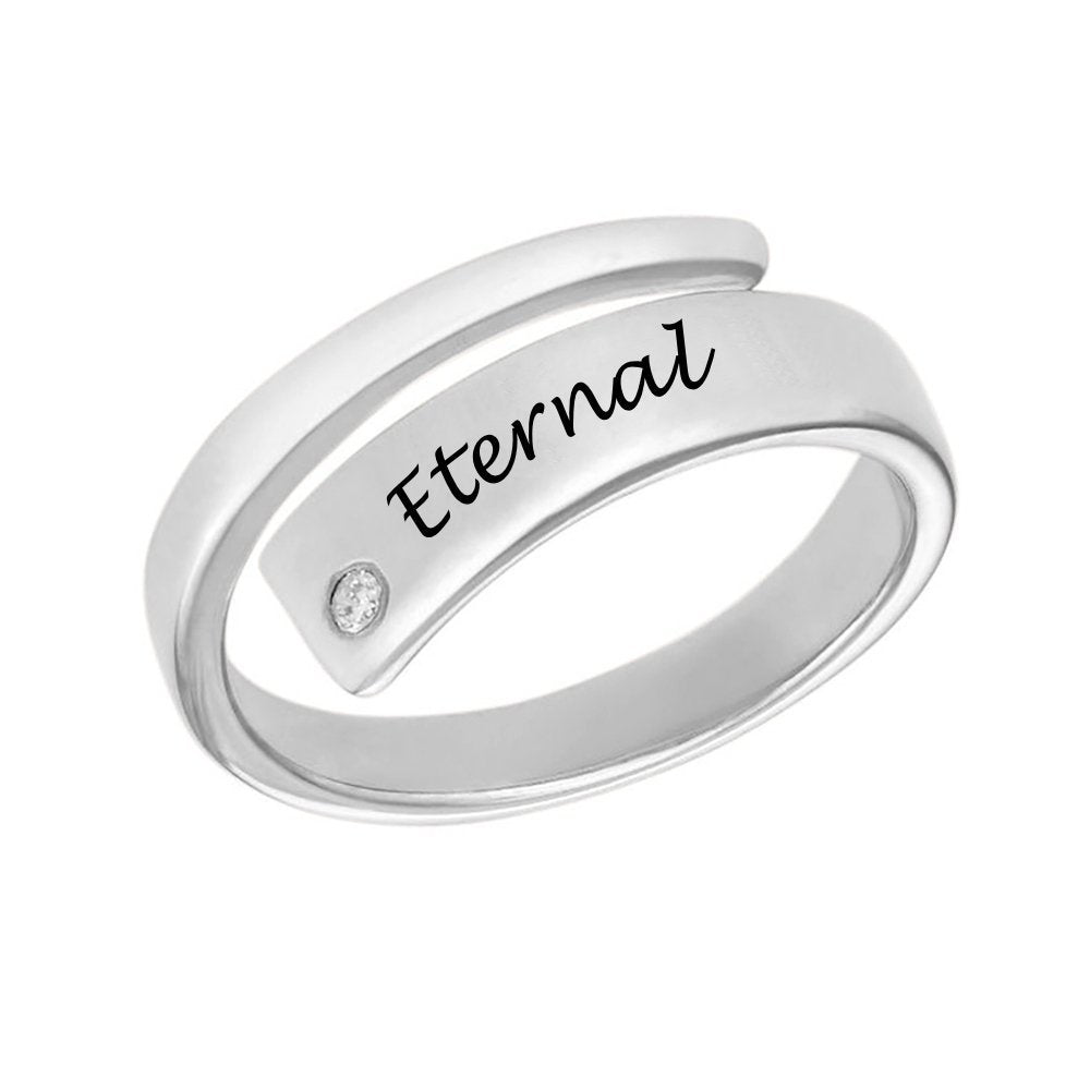 WEPRINTMERingCustom Text Wrapped Name Ring