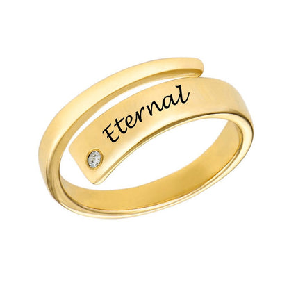 WEPRINTMERingCustom Text Wrapped Name Ring
