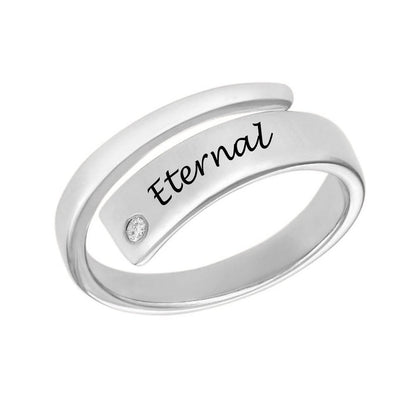 WEPRINTMERingCustom Text Wrapped Name Ring
