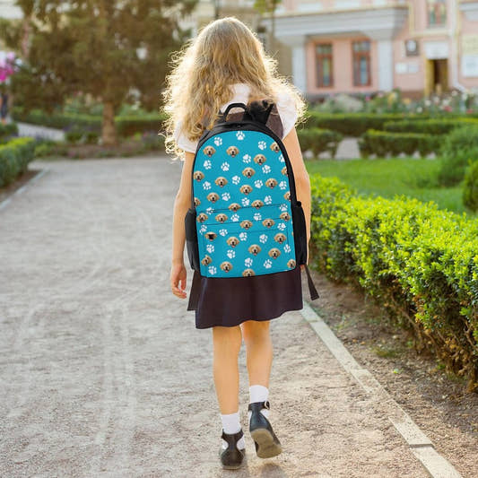 WePrintMeSchool BagCustom Pet Face Kid's Backpack