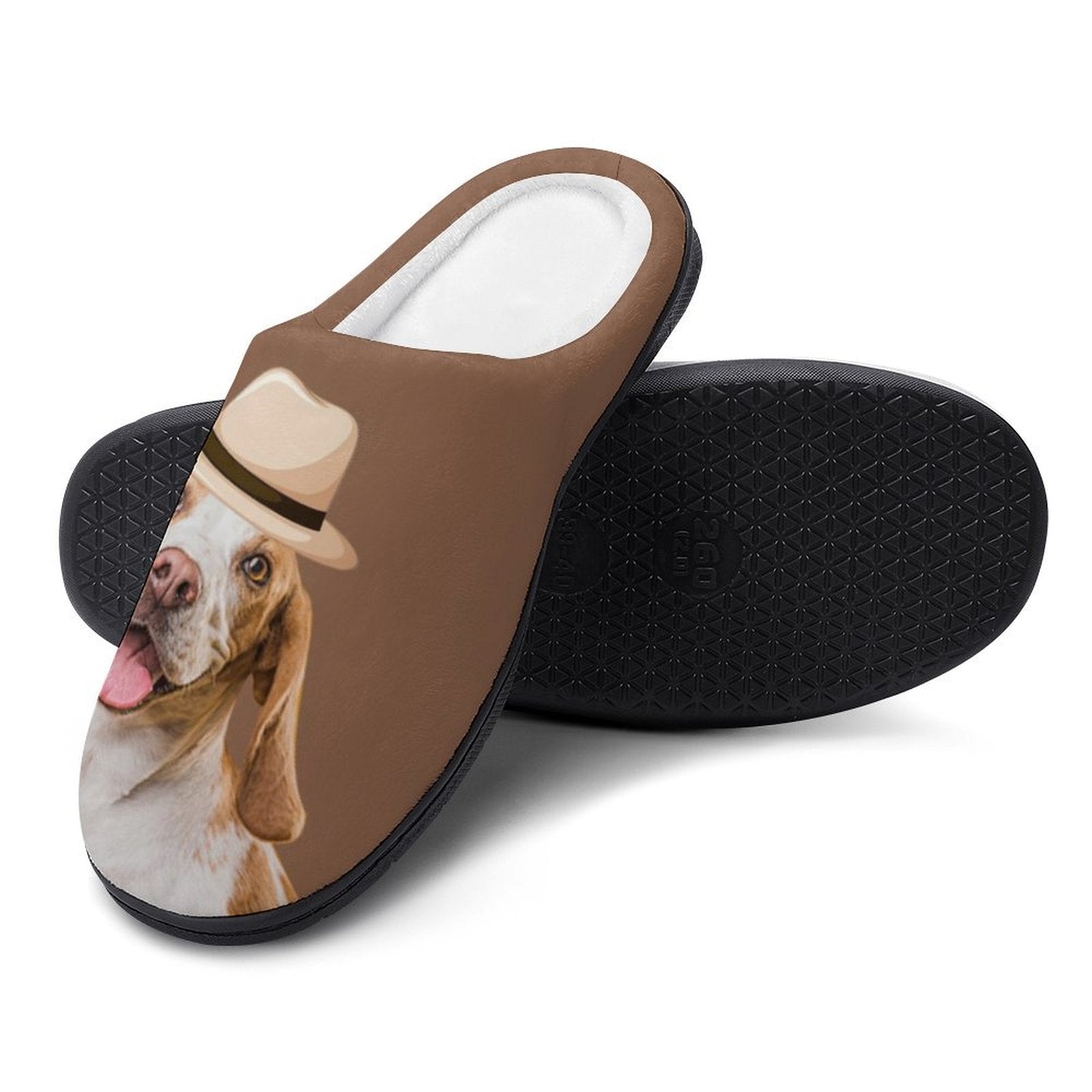 WEPRINTMESlippersCustom Pet Face and Name Detection dogg Cotton Slippers