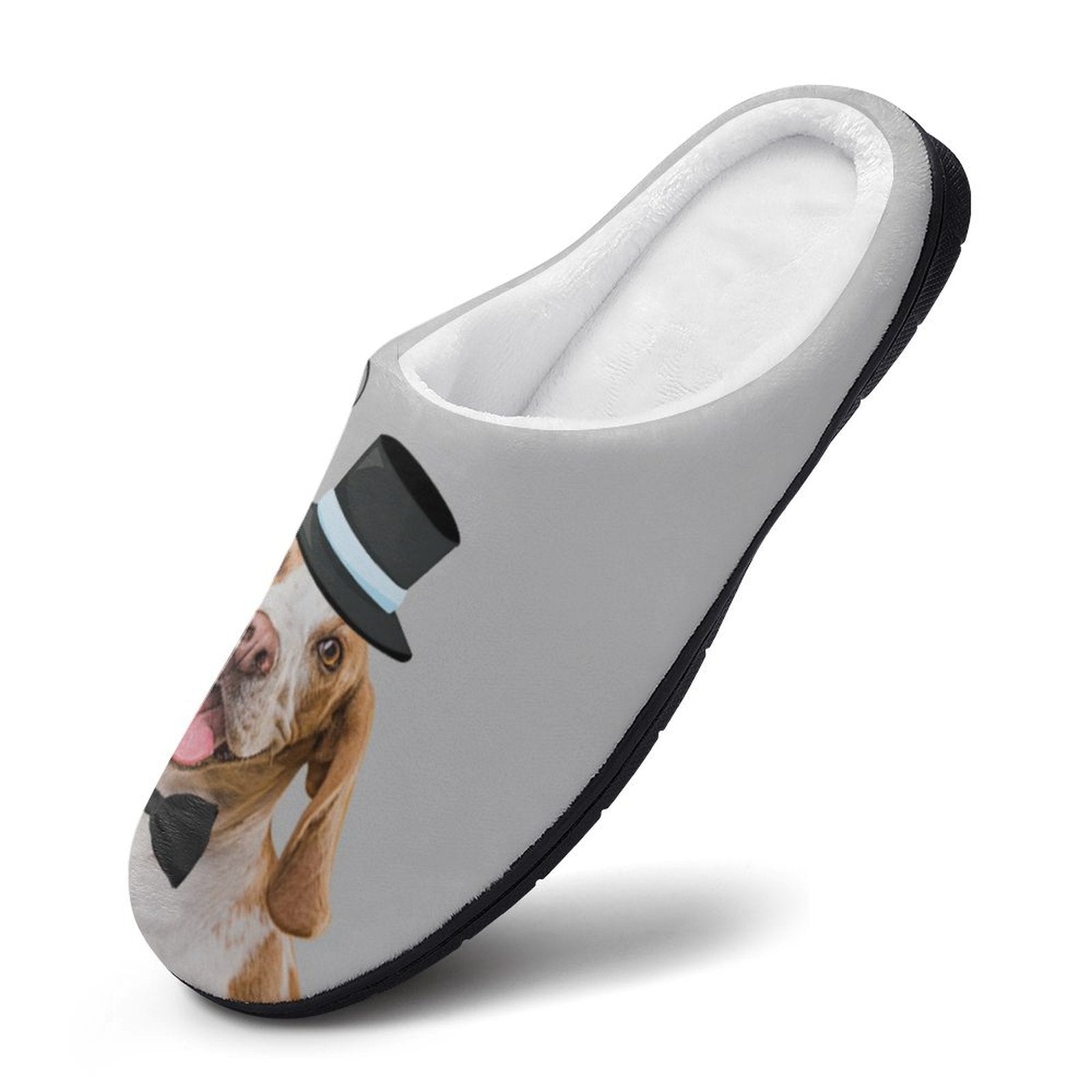 WEPRINTMESlippersCustom Pet Face and Name Gentledog Cotton Slippers