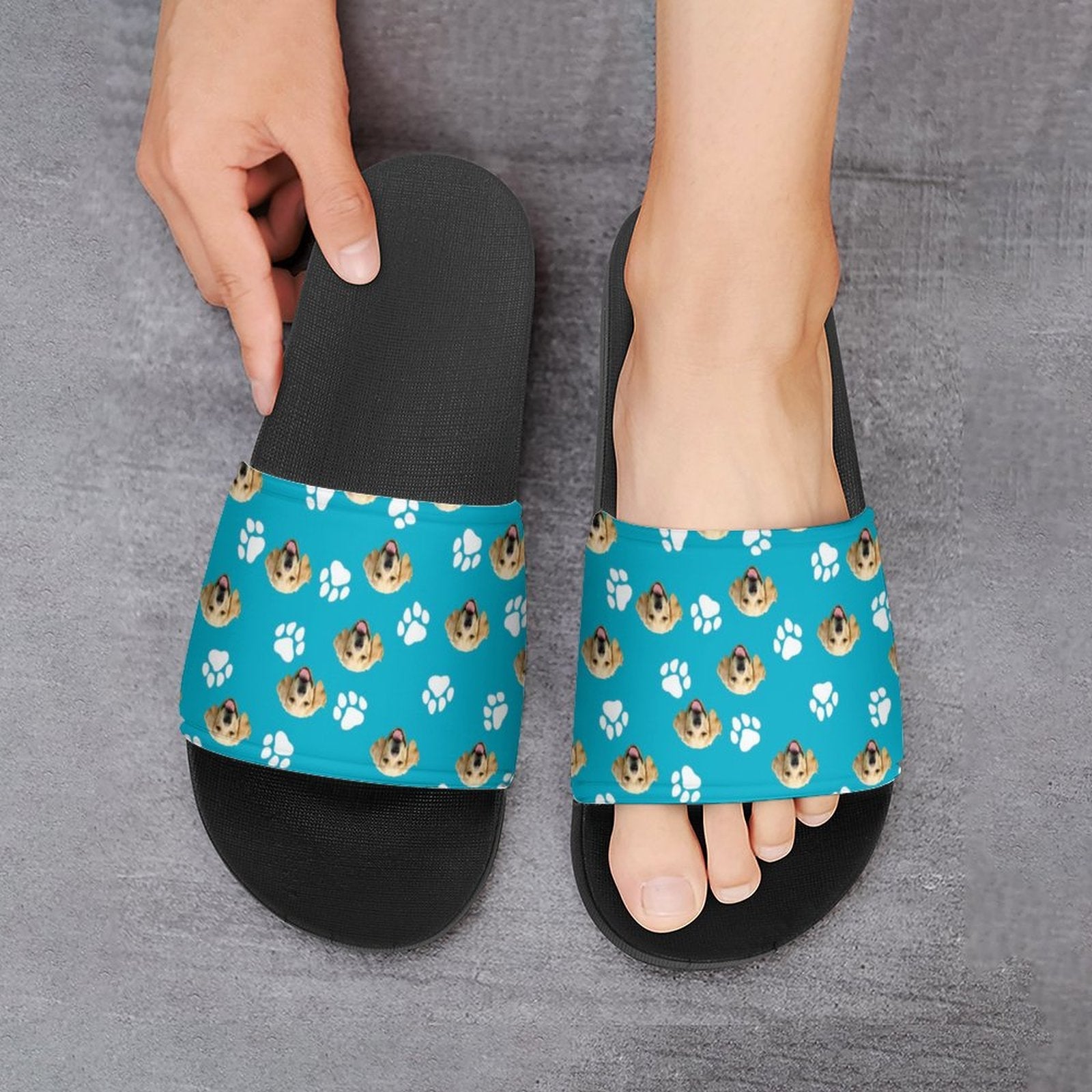 WEPRINTMESlippersCustom Pet Face Unisex Slippers