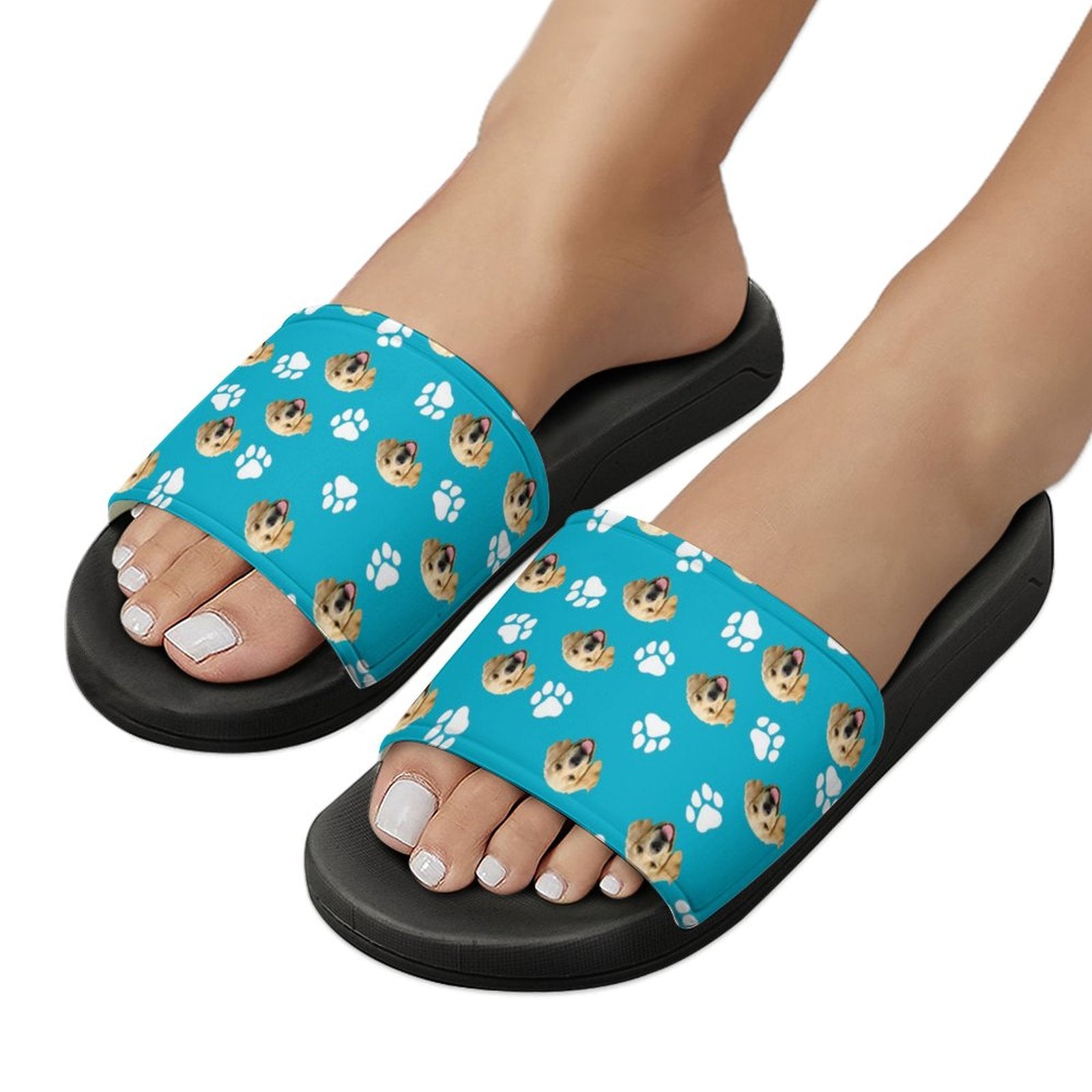 WEPRINTMESlippersCustom Pet Face Unisex Slippers