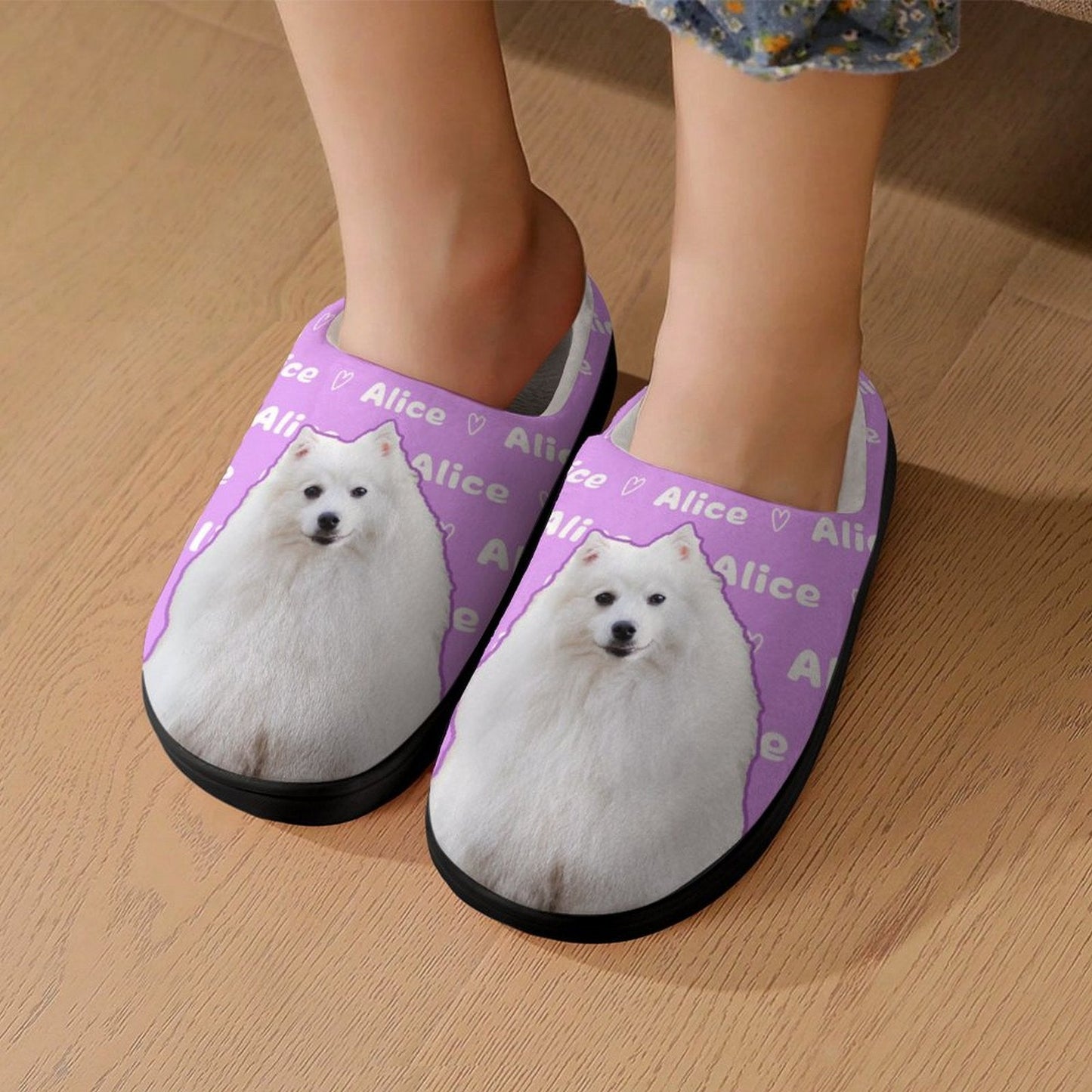 WEPRINTMESlippersCustom Pet Photo Kids Cotton Slippers