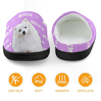 WEPRINTMESlippersCustom Pet Photo Kids Cotton Slippers