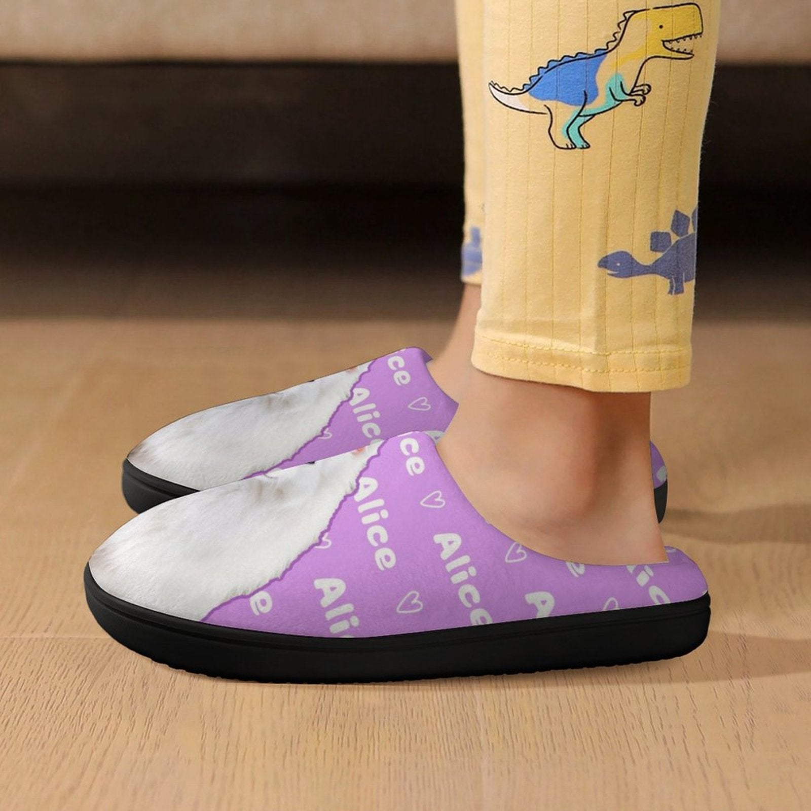 WEPRINTMESlippersCustom Pet Photo Kids Cotton Slippers