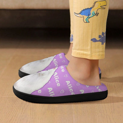 WEPRINTMESlippersCustom Pet Photo Kids Cotton Slippers