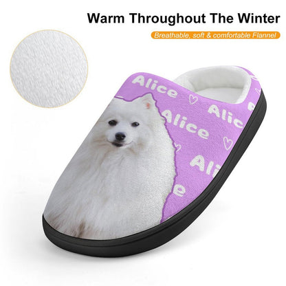 WEPRINTMESlippersCustom Pet Photo Kids Cotton Slippers
