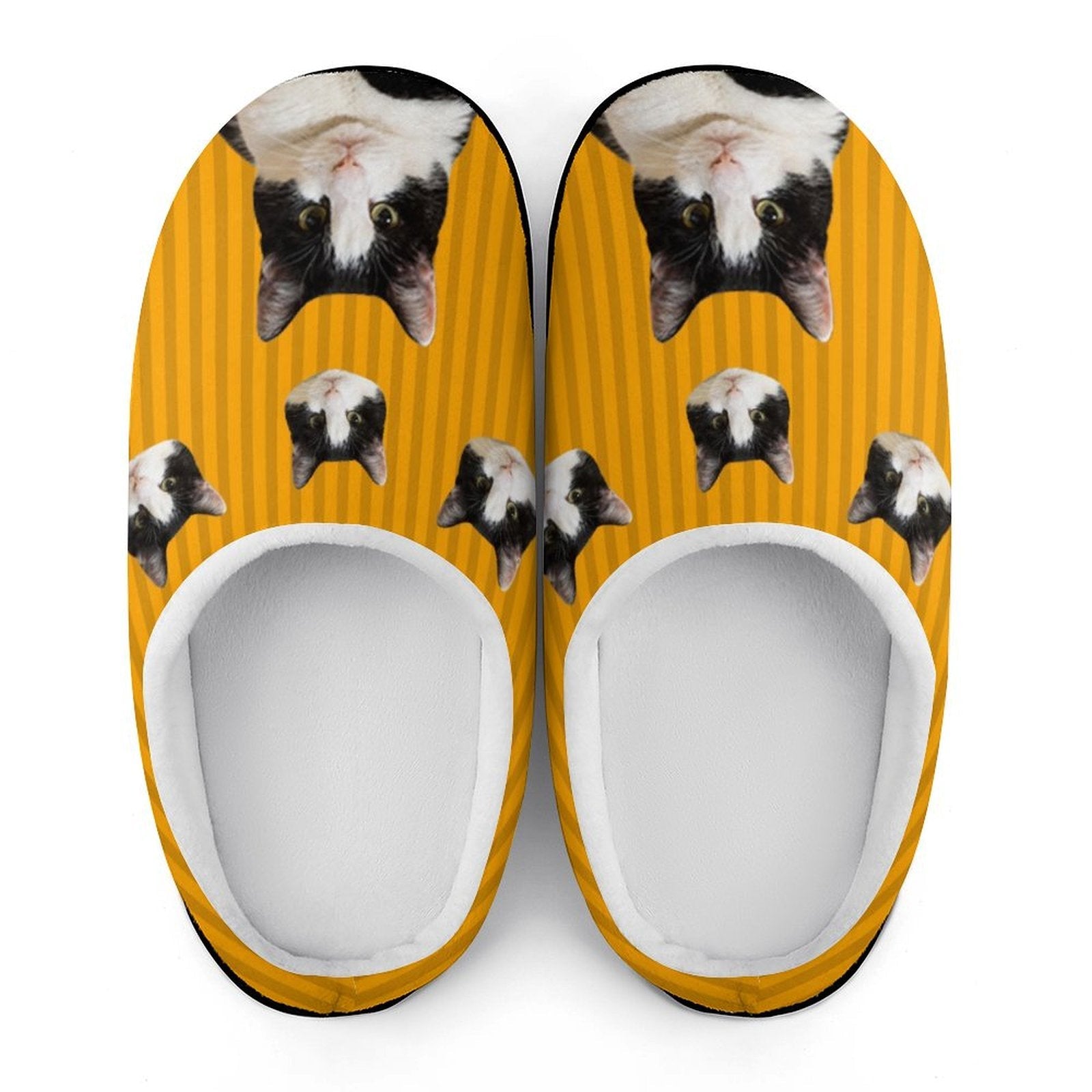 WEPRINTMESlippersCustom Pet Stripe Cotton Slippers