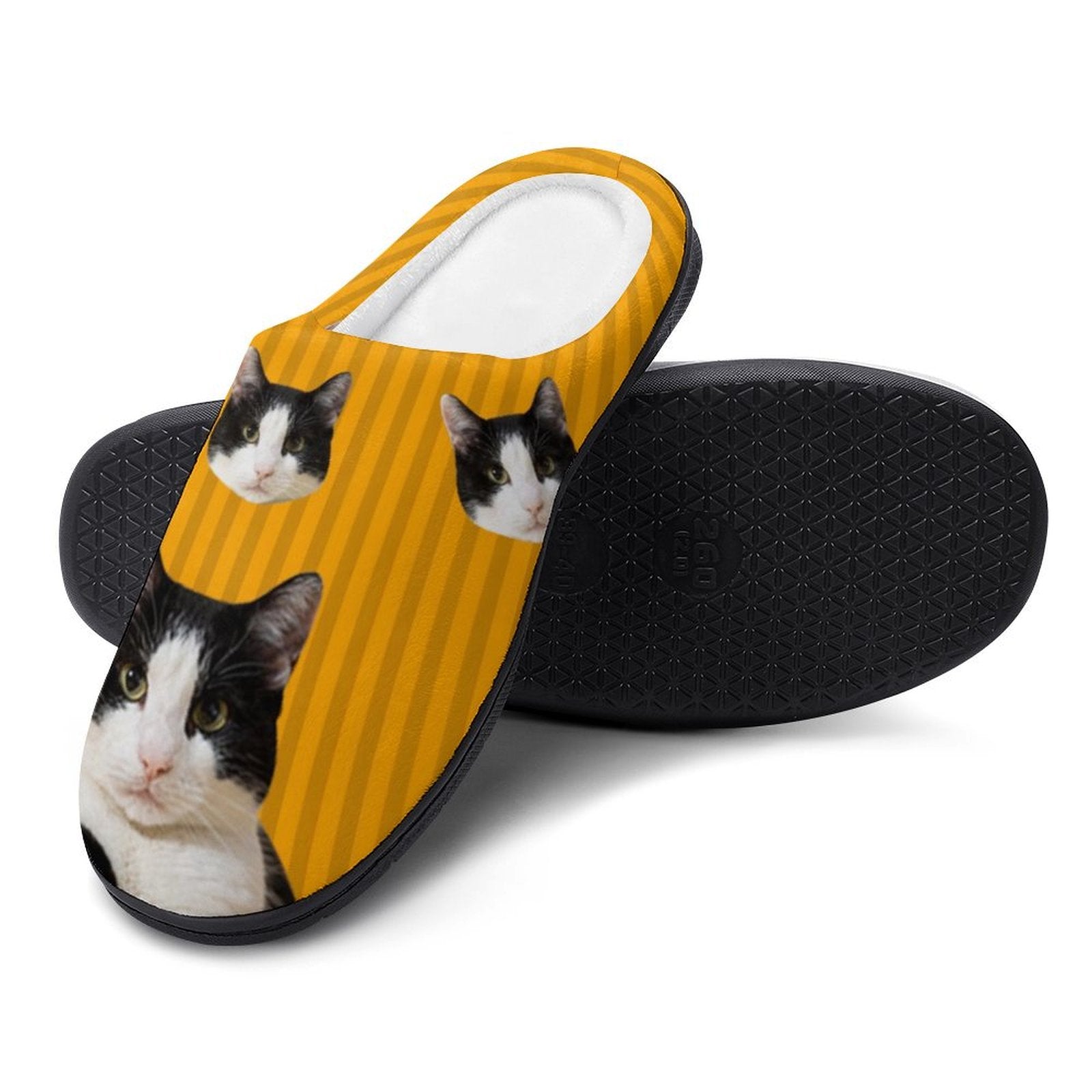 WEPRINTMESlippersCustom Pet Stripe Cotton Slippers
