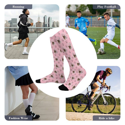 WEPRINTMESocksCustom Pet Face and Circle Name Socks