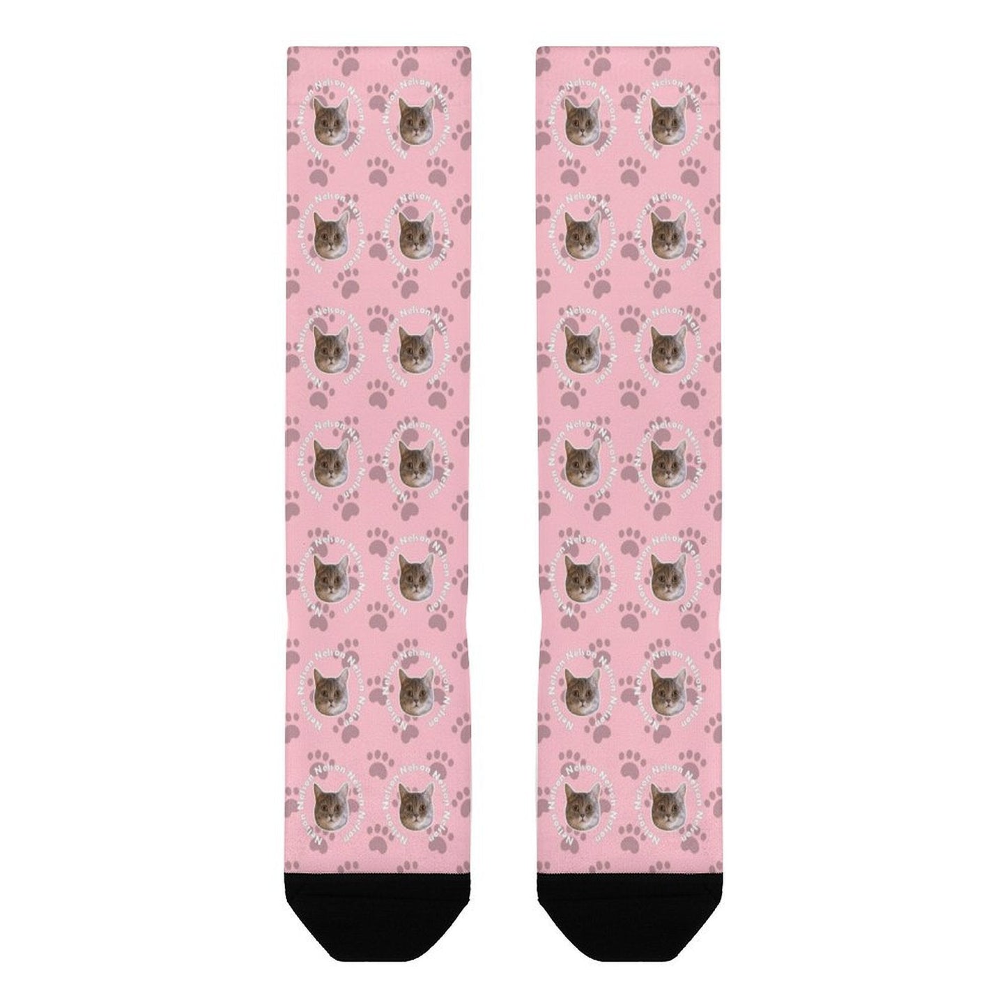 WEPRINTMESocksCustom Pet Face and Circle Name Socks