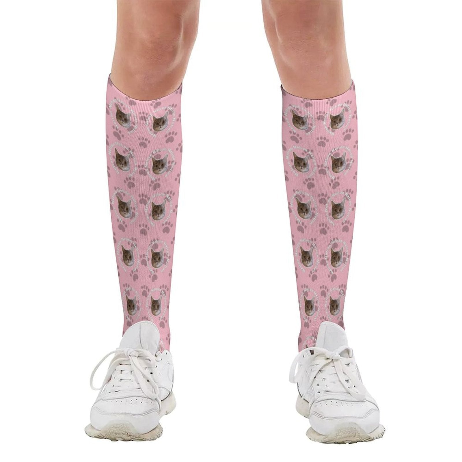 WEPRINTMESocksCustom Pet Face and Circle Name Socks