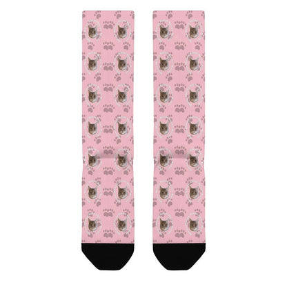WEPRINTMESocksCustom Pet Face and Circle Name Socks