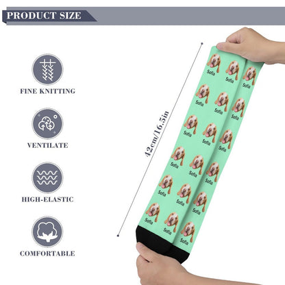 WEPRINTMESocksCustom Pet Face and Name Socks