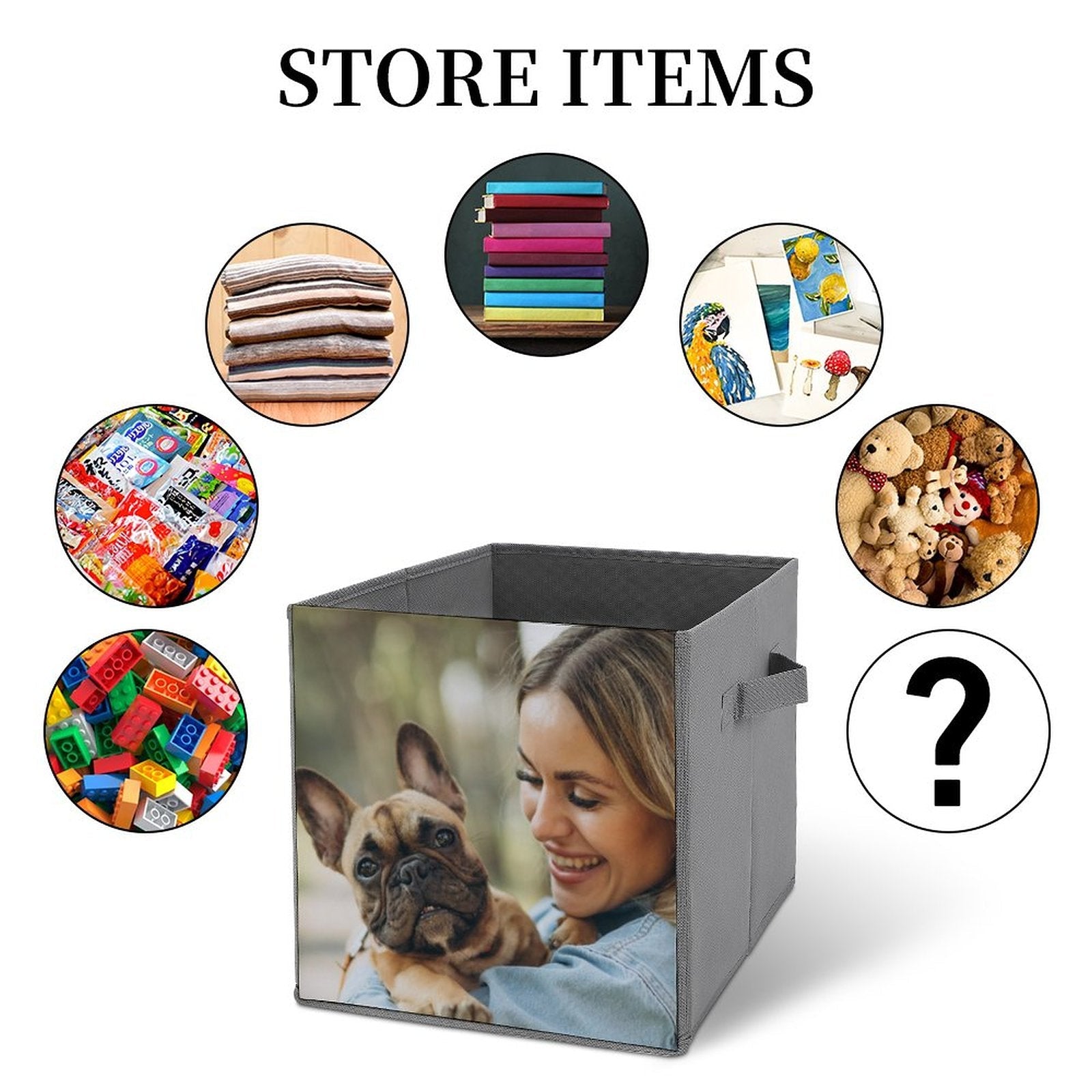 WEPRINTMEStorage BinsCustom Photo Folding Storage Bins
