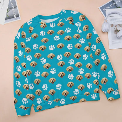 WEPRINTMESweaterCustom Pet Face Women's Sweater