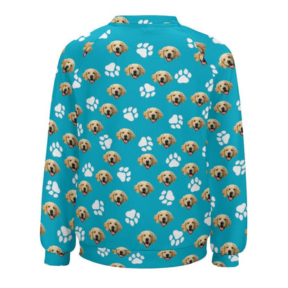 WEPRINTMESweaterCustom Pet Face Women's Sweater