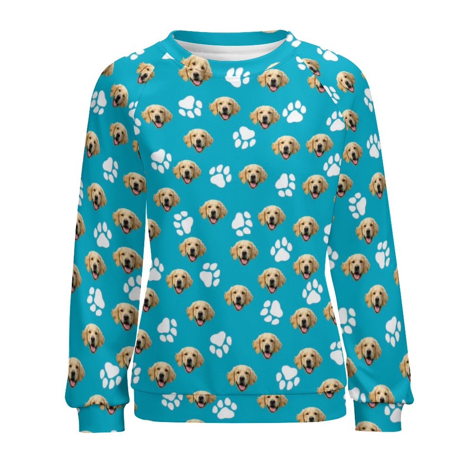 WEPRINTMESweaterCustom Pet Face Women's Sweater