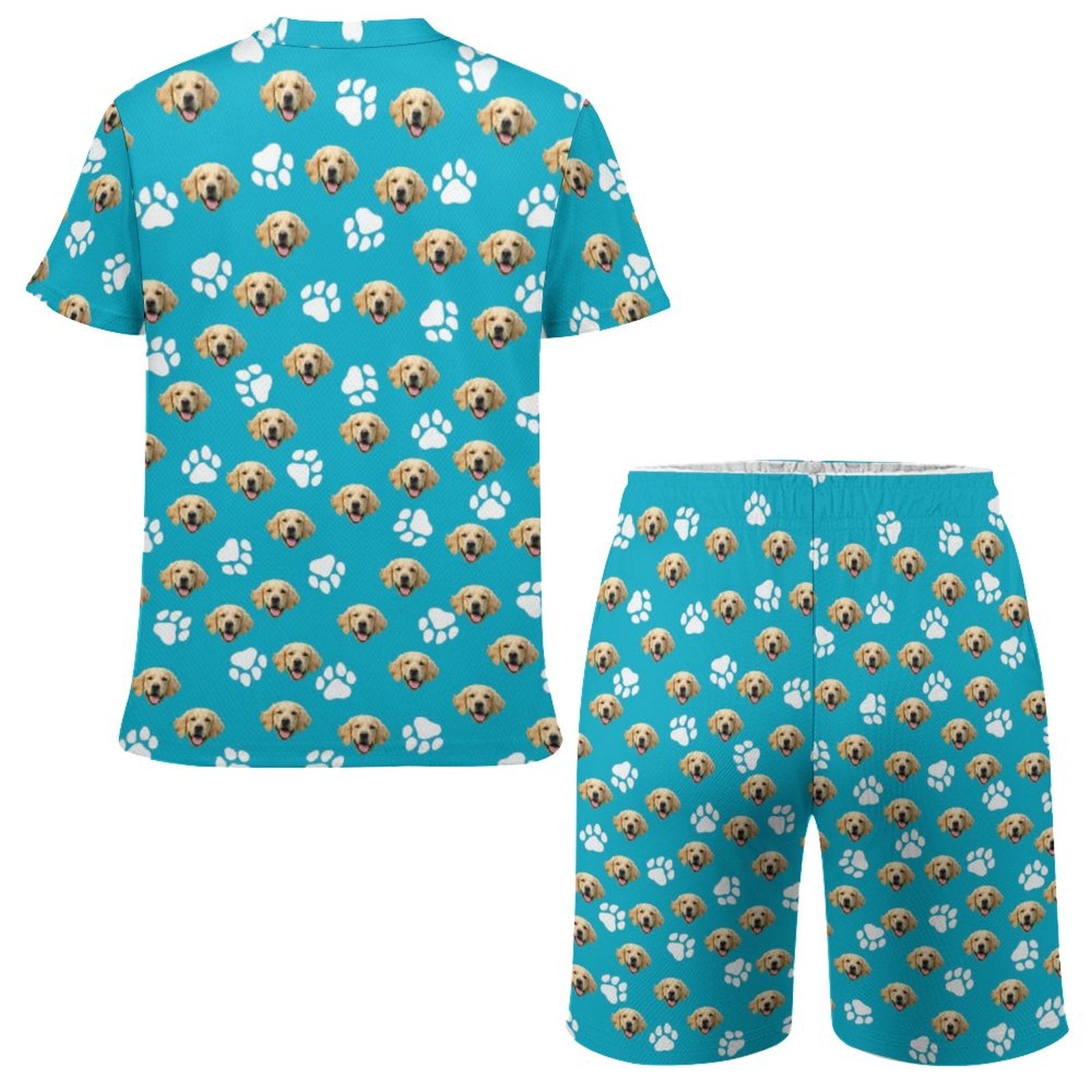 WEPRINTMET-ShirtCustom Pet Face Youth T-Shirt Set