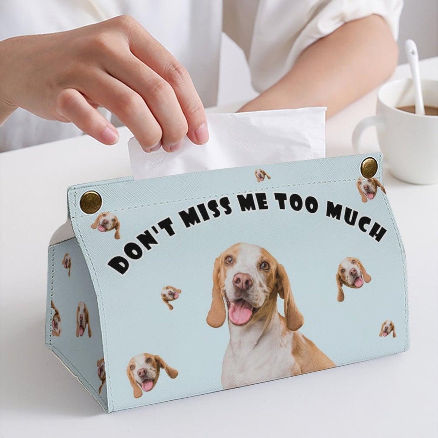 WEPRINTMETissue BoxCustom Pet Don't Miss Too Much Tissue Box