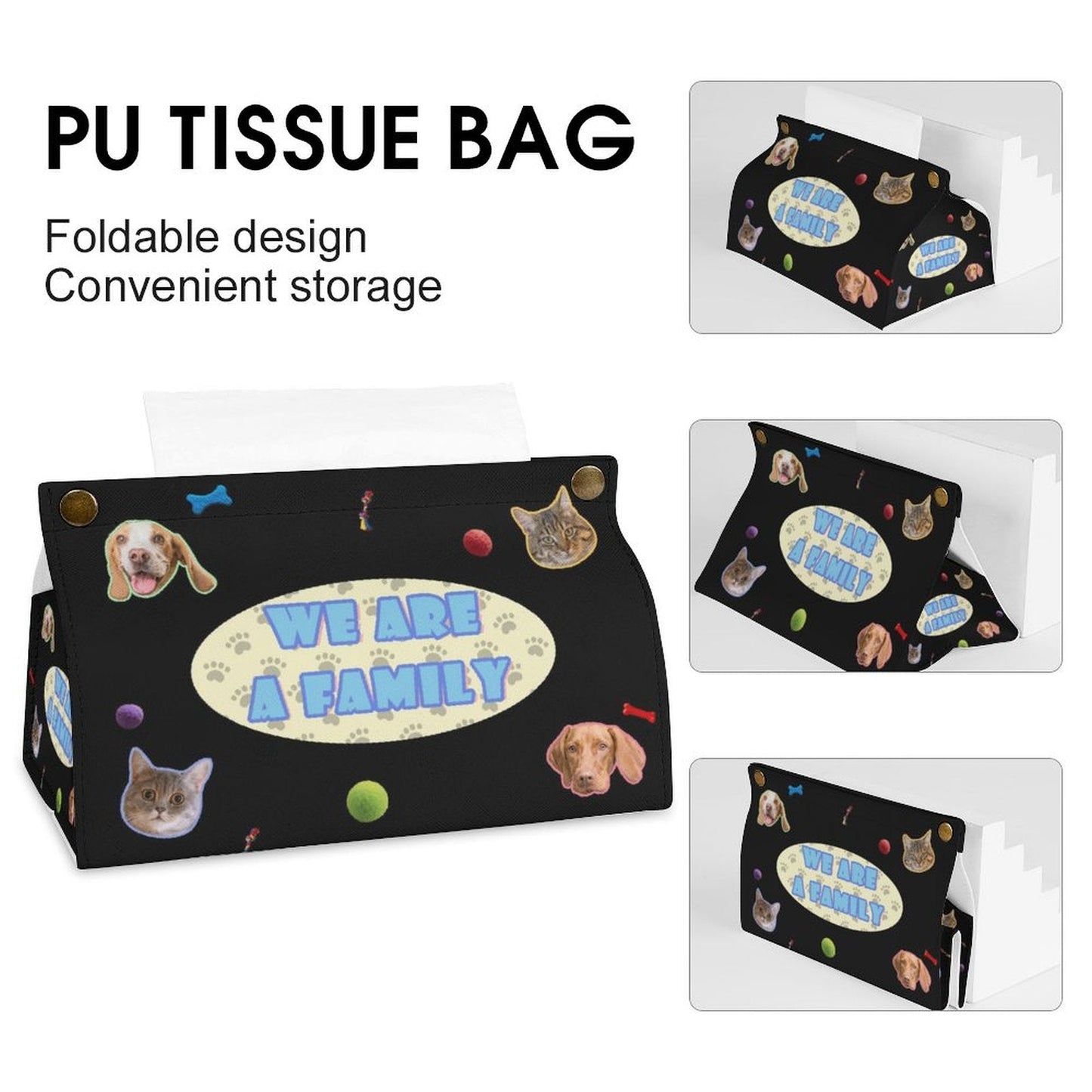 WEPRINTMETissue BoxCustom Pet Face A Family Tissue Box