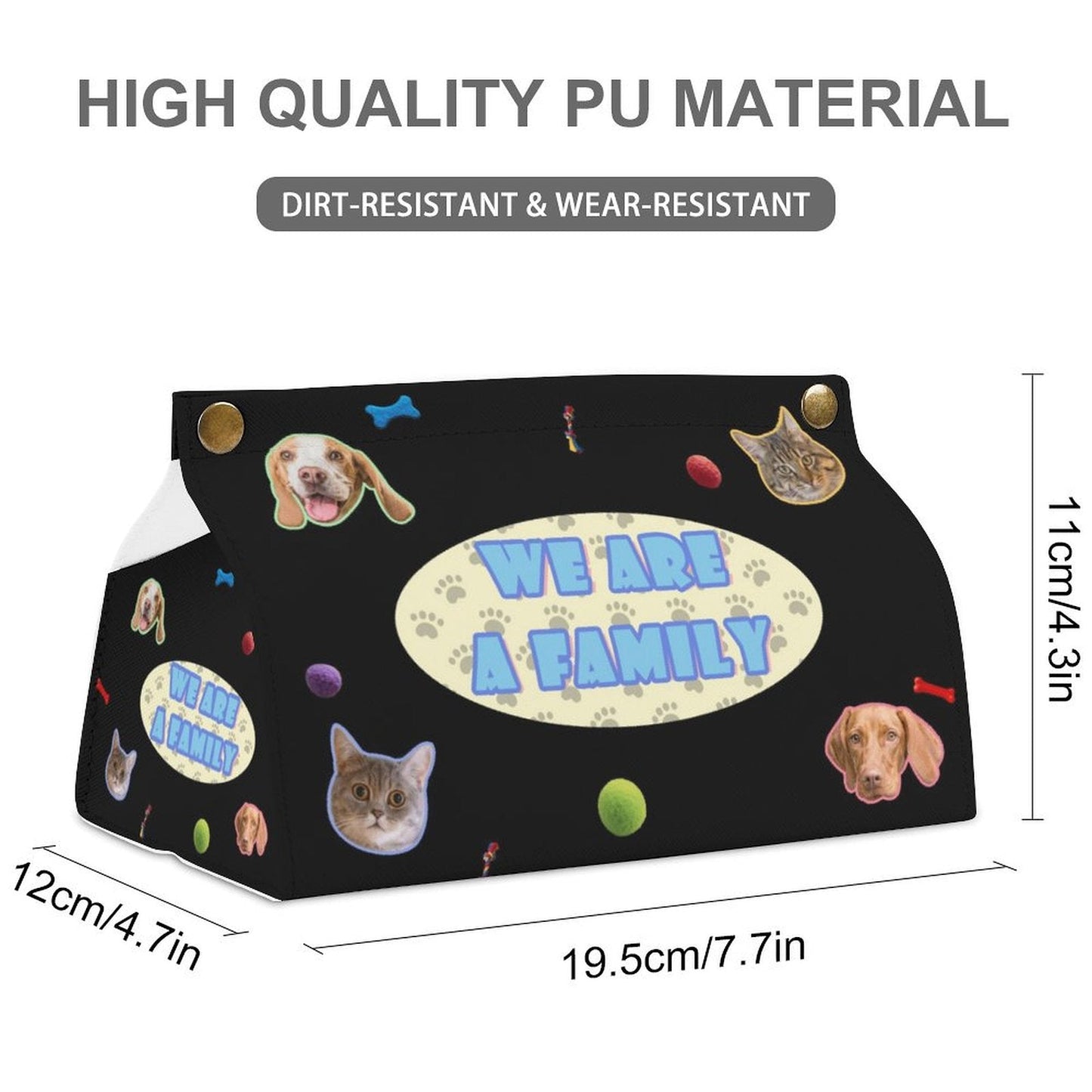 WEPRINTMETissue BoxCustom Pet Face A Family Tissue Box