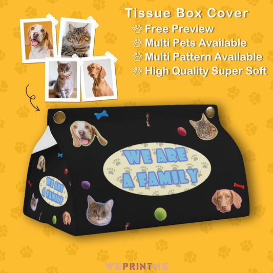 WEPRINTMETissue BoxCustom Pet Face A Family Tissue Box