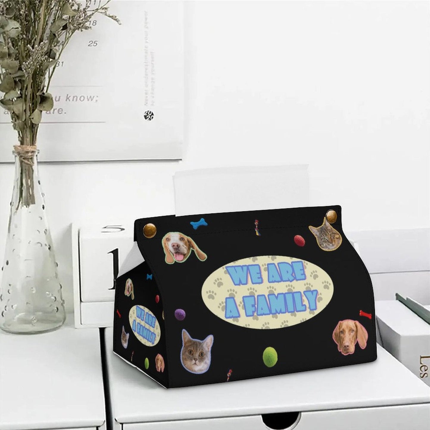 WEPRINTMETissue BoxCustom Pet Face A Family Tissue Box