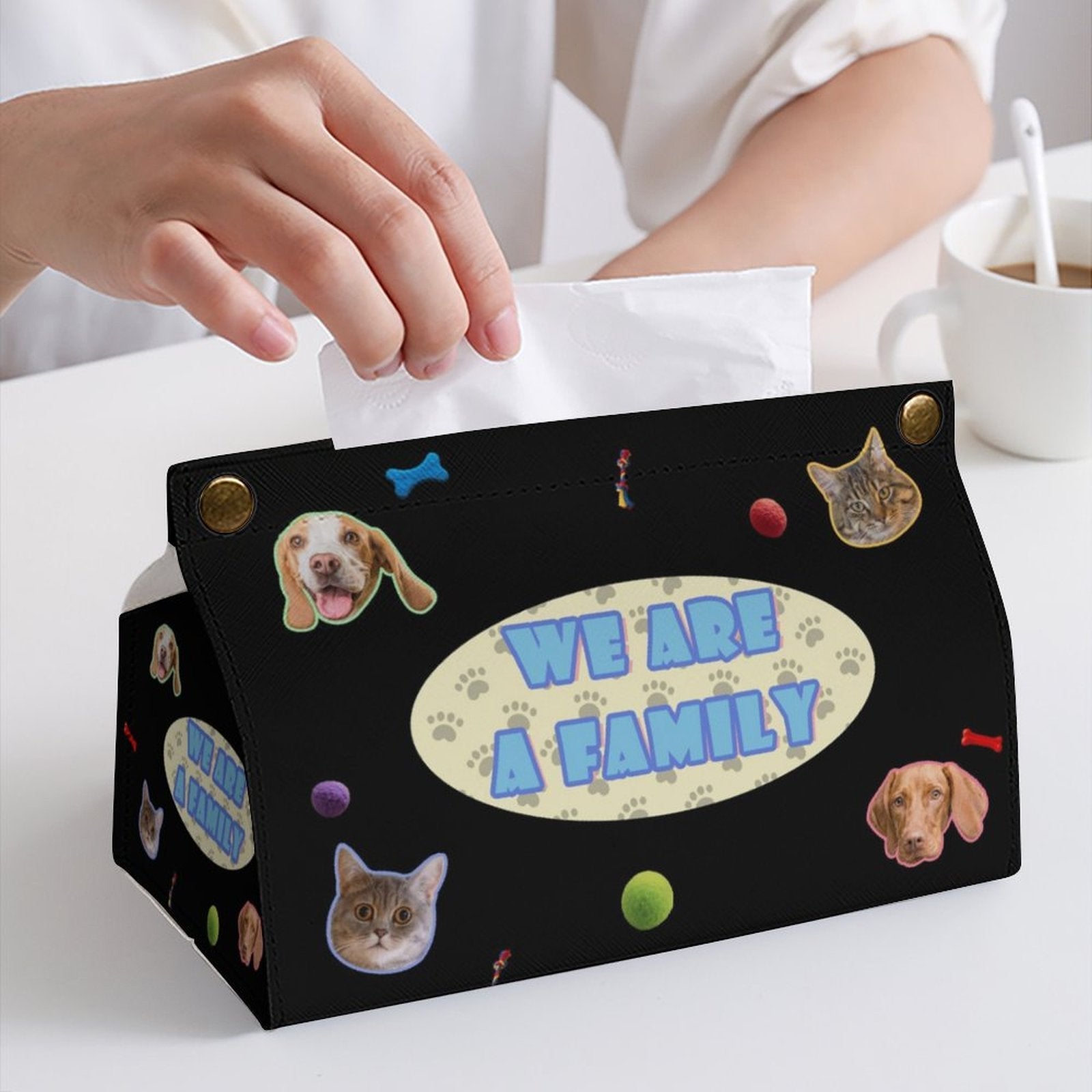 WEPRINTMETissue BoxCustom Pet Face A Family Tissue Box
