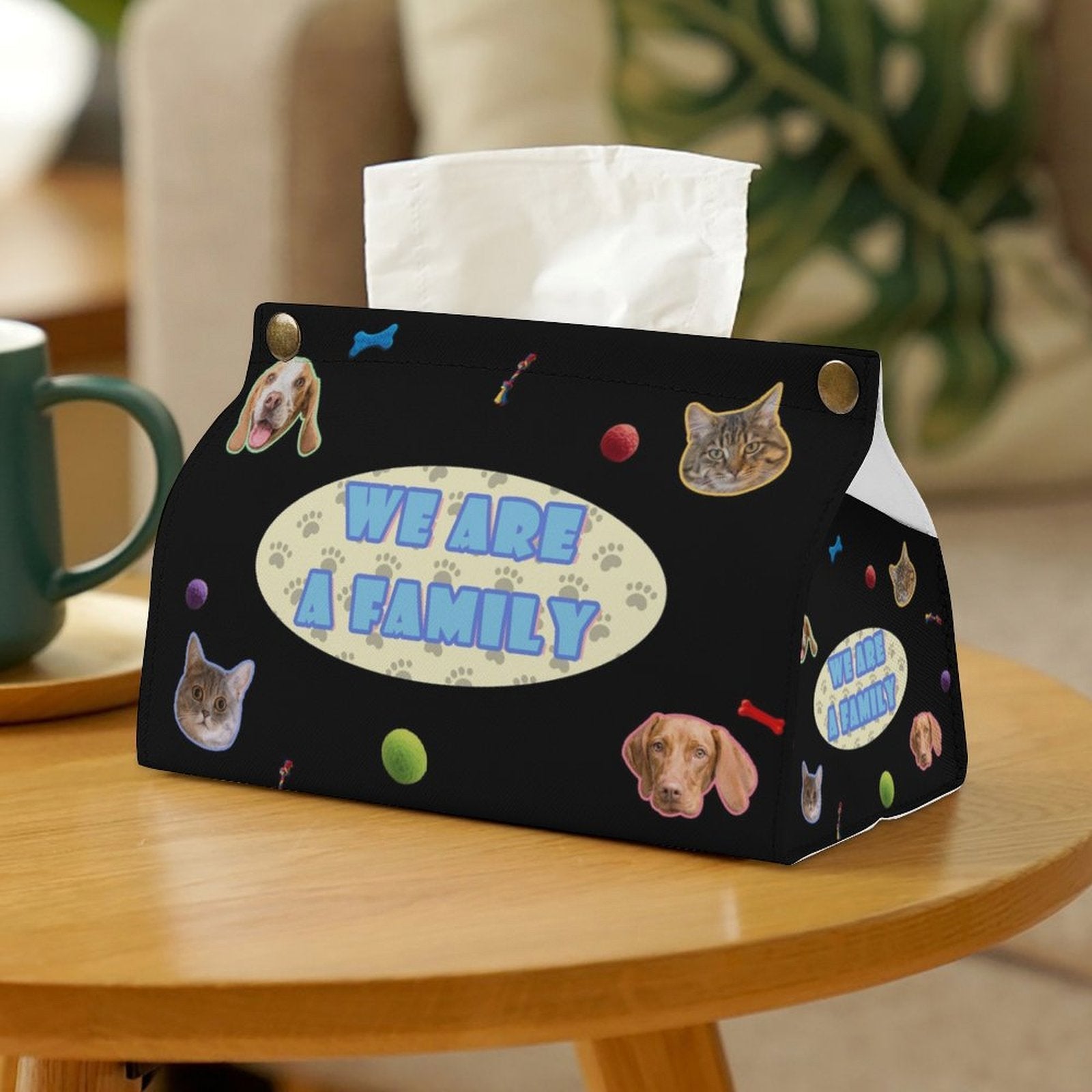 WEPRINTMETissue BoxCustom Pet Face A Family Tissue Box