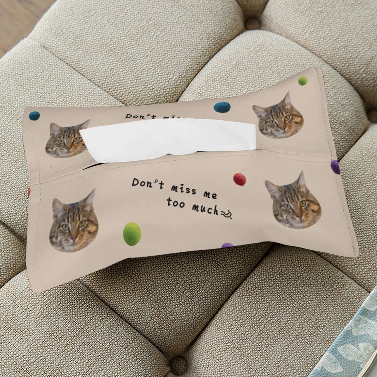 WEPRINTMETissue BoxCustom Pet Face Miss Pet Tissue Box
