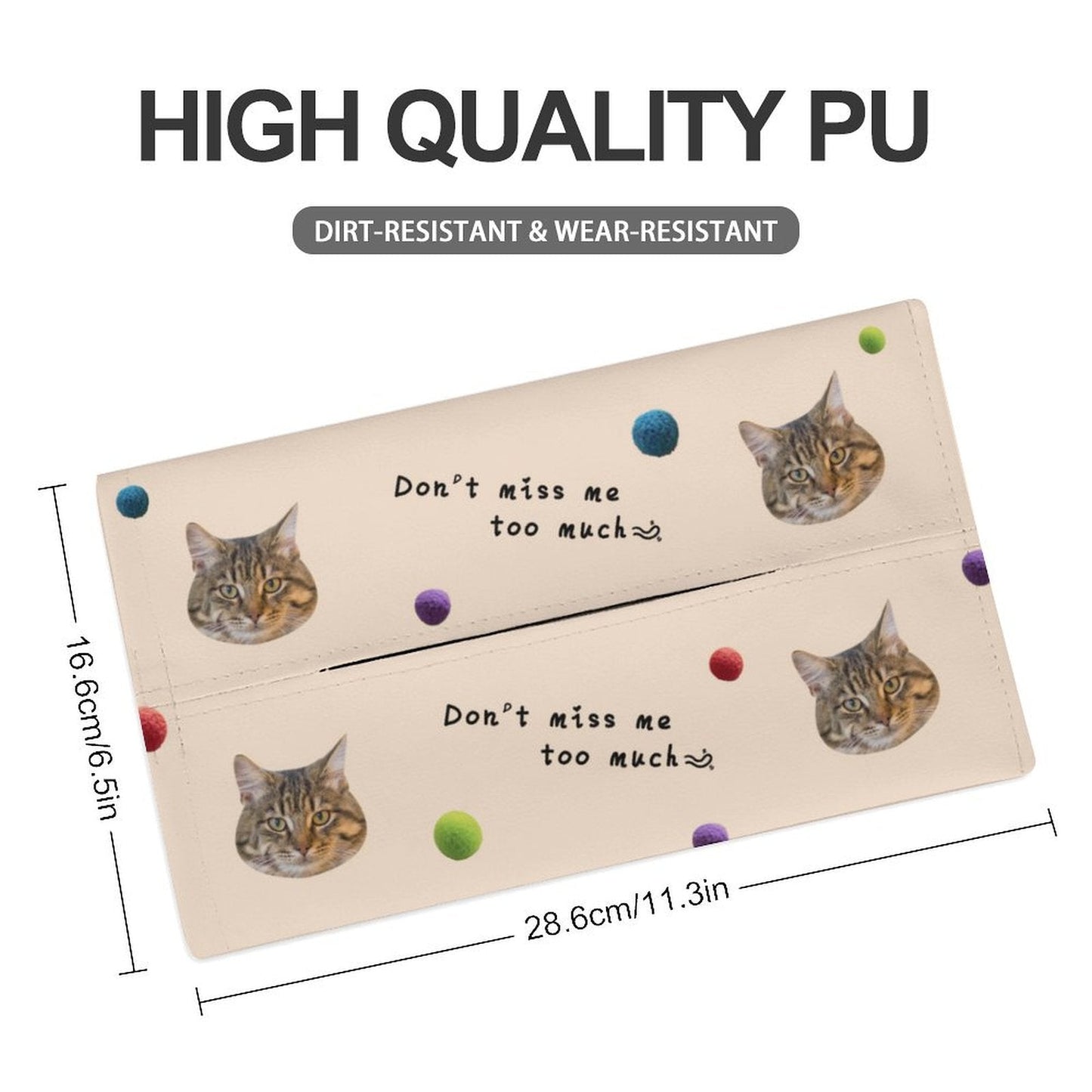 WEPRINTMETissue BoxCustom Pet Face Miss Pet Tissue Box