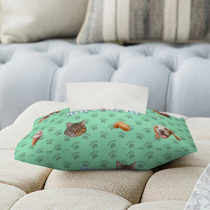 WEPRINTMETissue BoxCustom Pet Face Pet Paws Tissue Box