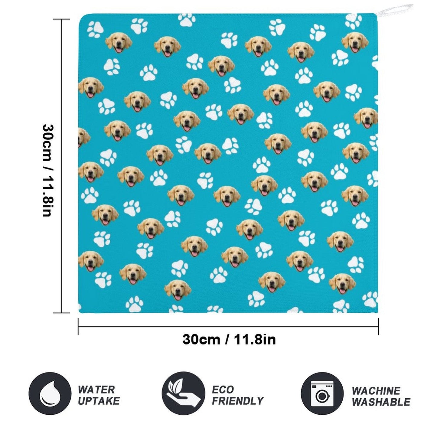 WEPRINTMETowelCustom Pet Face Hand Towel