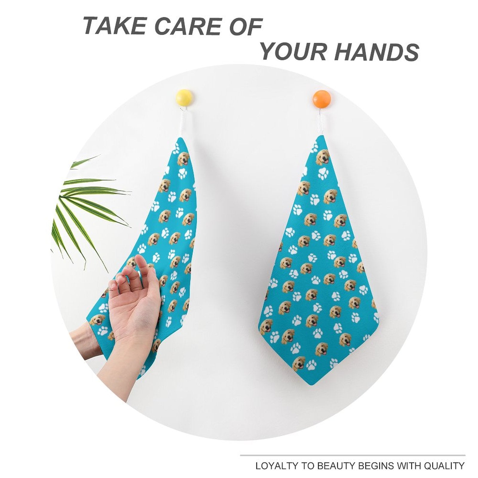 WEPRINTMETowelCustom Pet Face Hand Towel