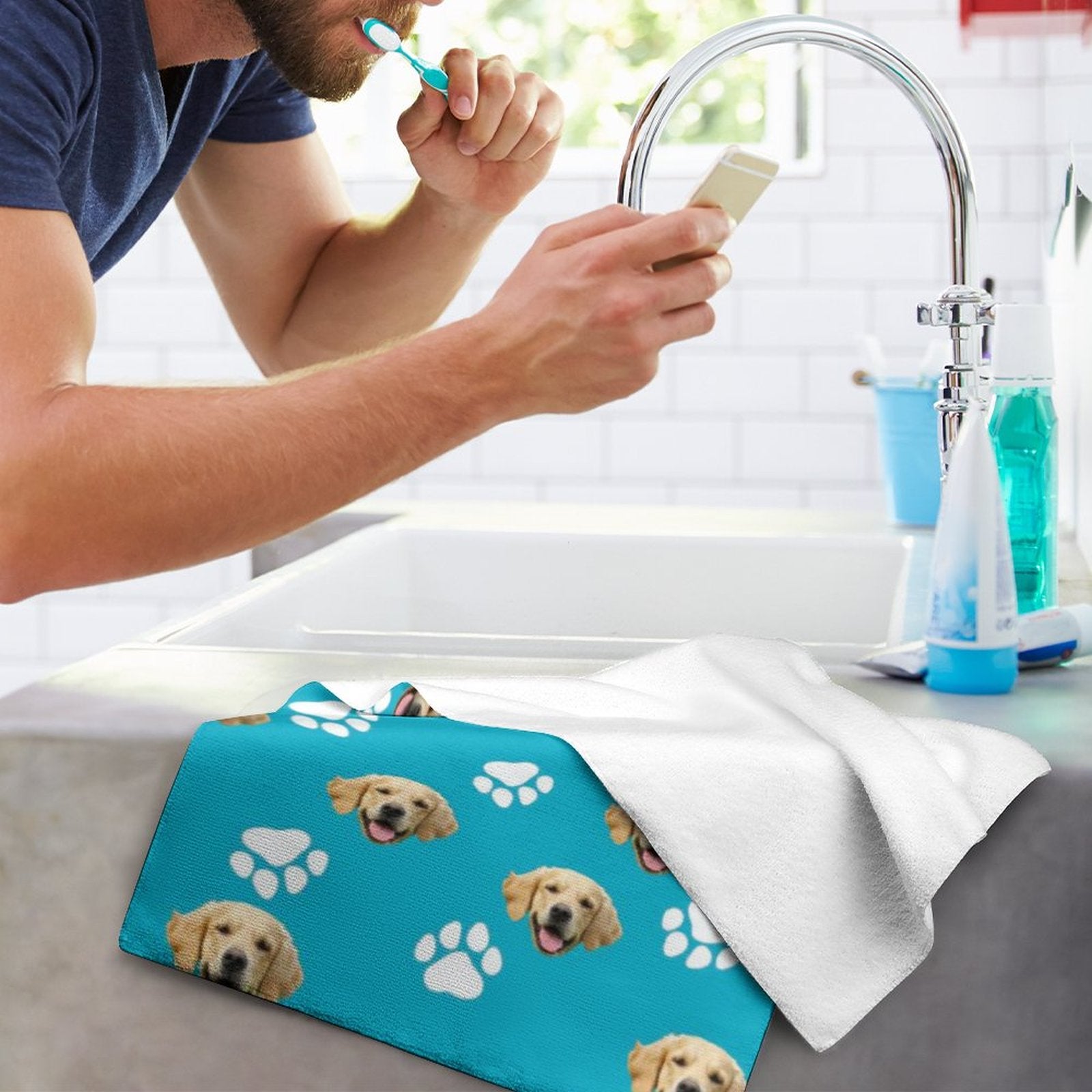 WEPRINTMETowelCustom Pet Face Towel