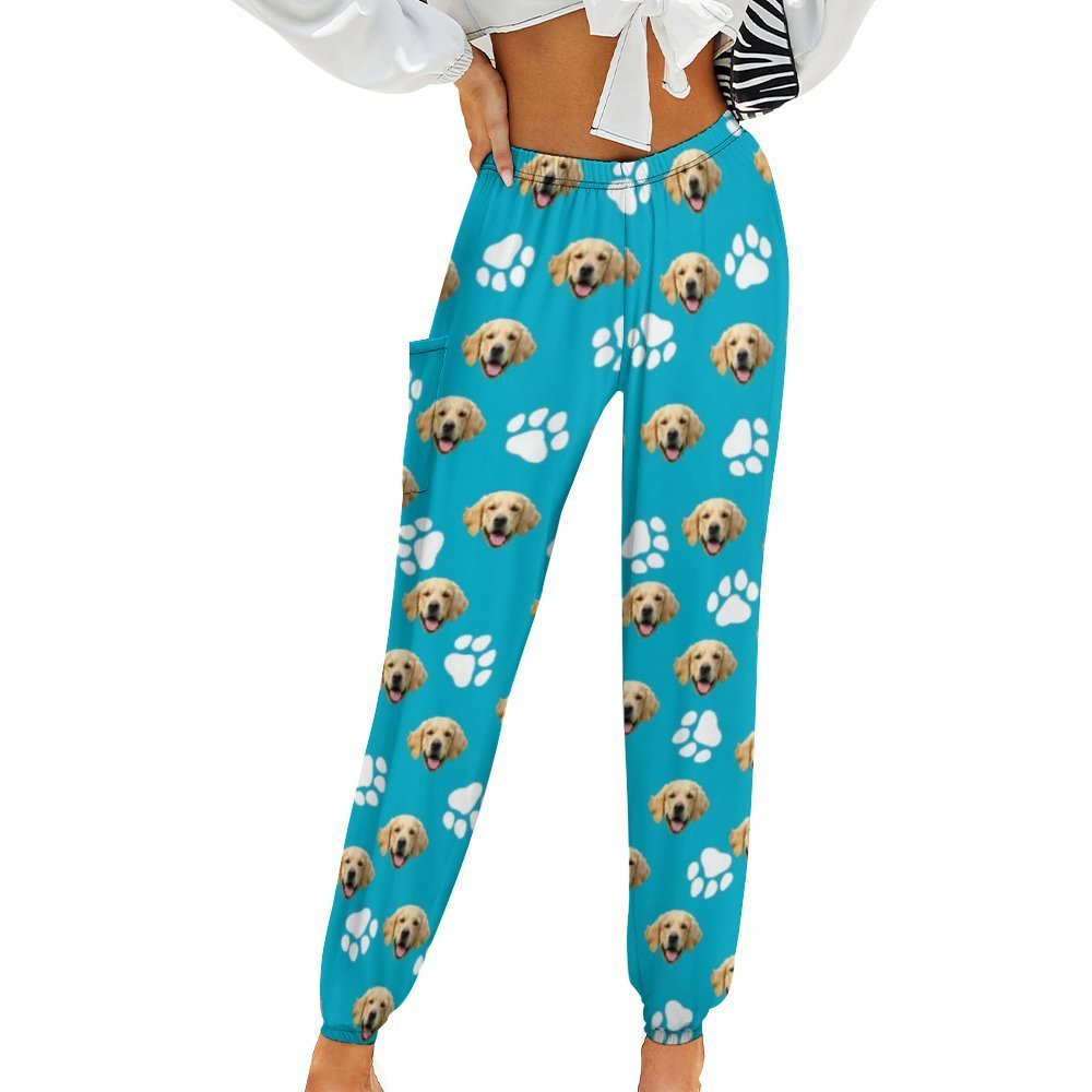 WEPRINTMETrousersCustom Pet Face Women's Casual Trousers
