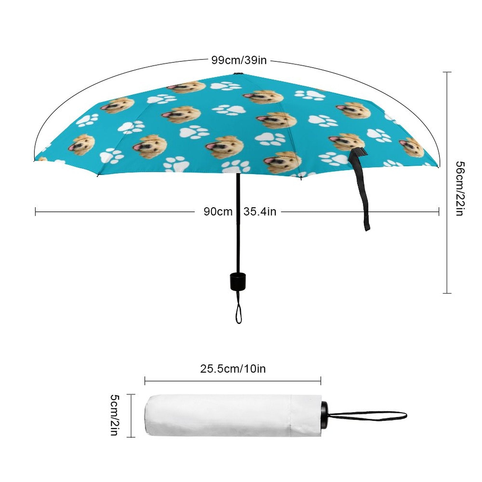 WEPRINTMEUmbrellaCustom Pet Face Umbrella