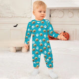 Baby Rompers navigation image featuring Custom Pet Face Baby Long Sleeve Romper.