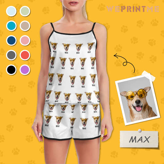 WePrintMeWomen Cami PajamasPersonalized Pet Pajamas Multi Pet Women's Cami Pajama Set