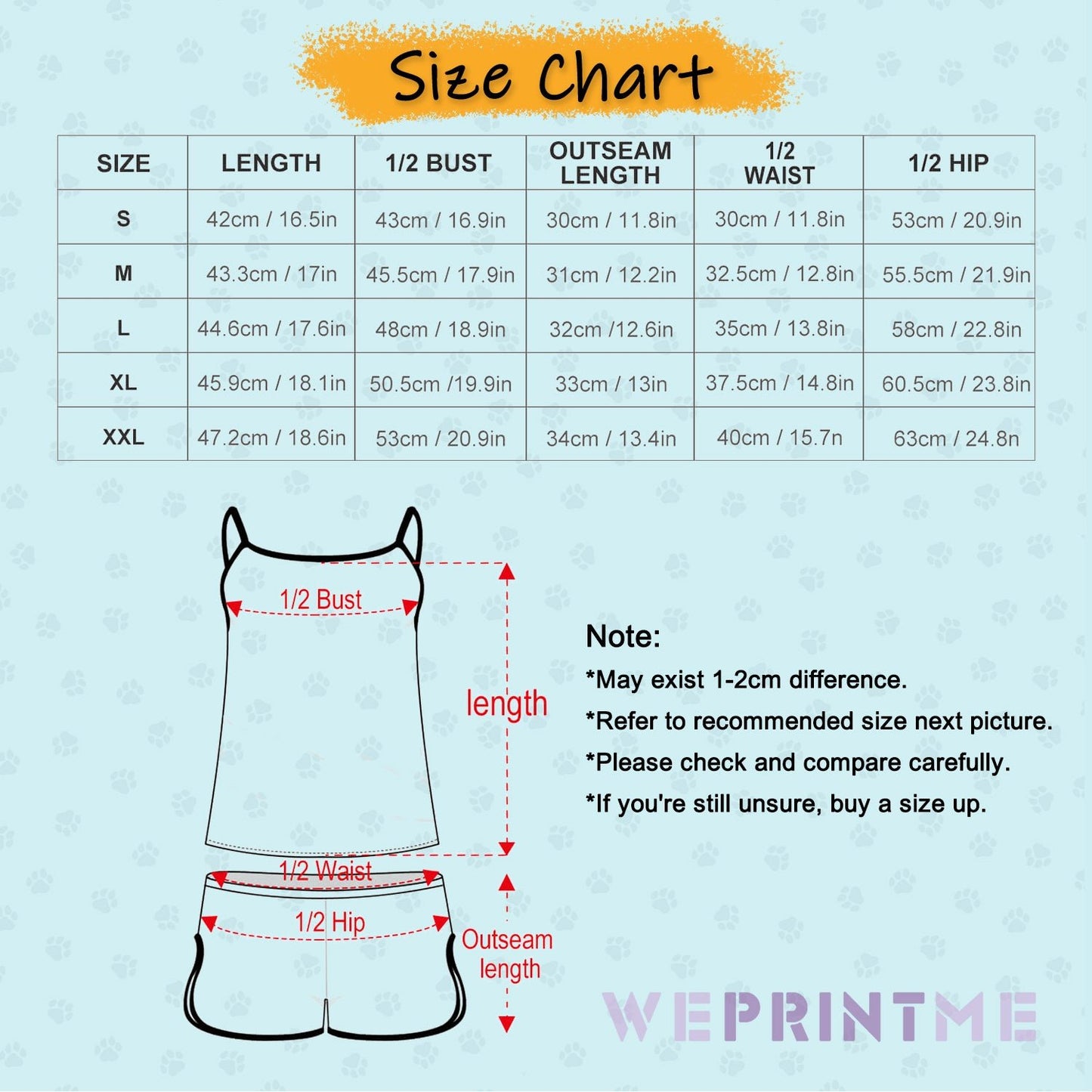 WEPRINTMEWomen Cami PajamasPersonalized Pet Pajamas Multi Pet Women's Cami Pajama Set