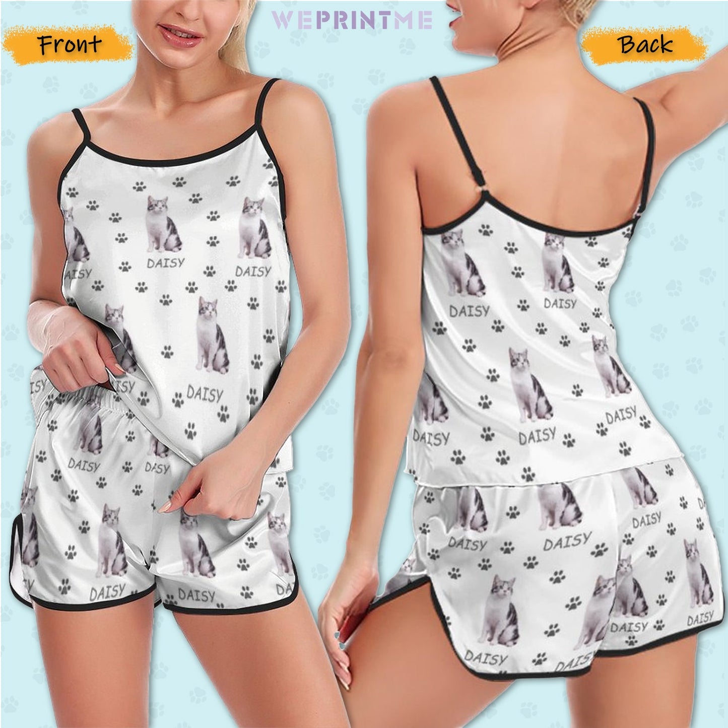 WEPRINTMEWomen Cami PajamasPersonalized Pet Pajamas Pet Paw Path Women's Cami Pajama Set