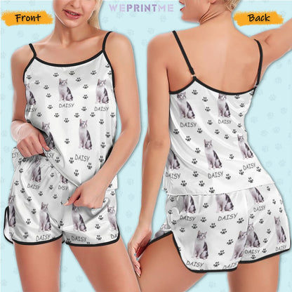 WEPRINTMEWomen Cami PajamasPersonalized Pet Pajamas Pet Paw Path Women's Cami Pajama Set