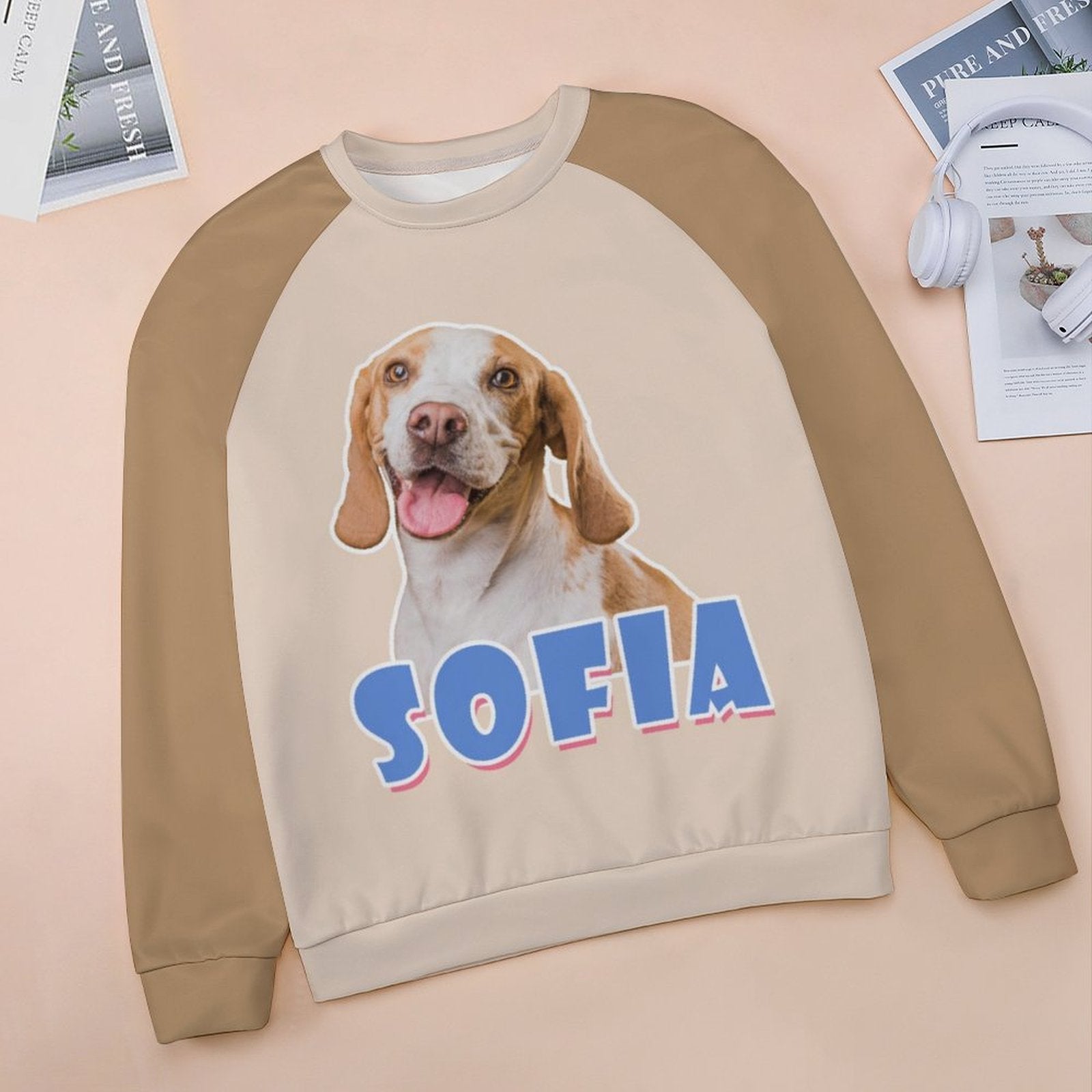 WEPRINTMEWomen's SweatshirtCustom Pet Face and Name Women's Sweatshirt