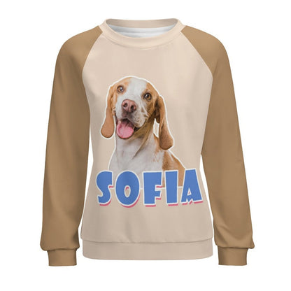 WEPRINTMEWomen's SweatshirtCustom Pet Face and Name Women's Sweatshirt