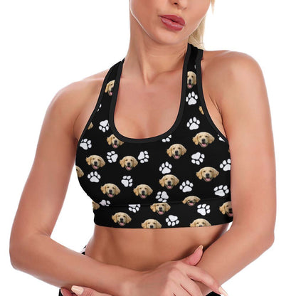 WEPRINTMEYoga Tank TopCustom Pet Face Women's Yoga Tank Top