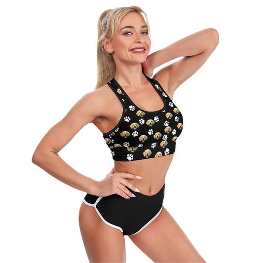 WePrintMeYoga Tank TopCustom Pet Face Women's Yoga Tank Top